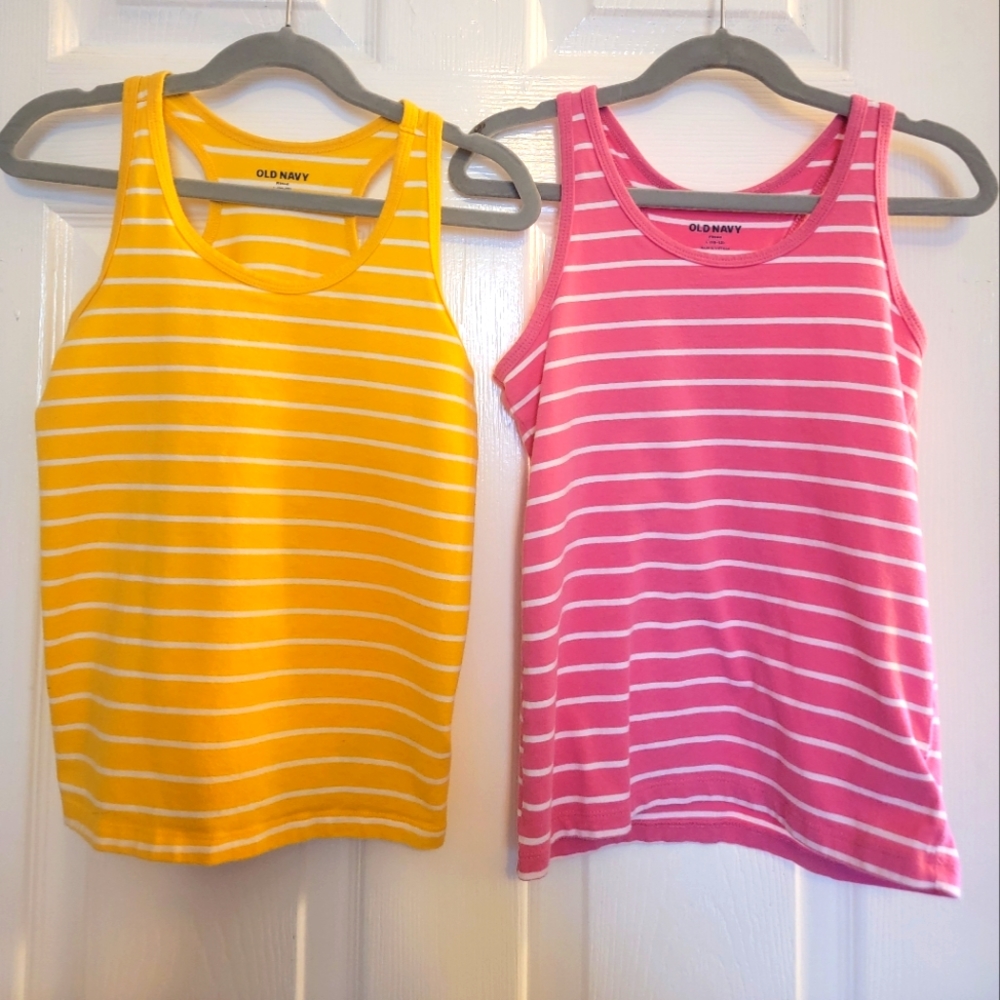 Old Navy set of 2 girls fitted tank tops